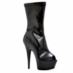 Ellie Shoes 6 Peep Toe Calf Boot