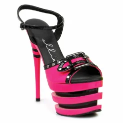 Ellie Shoes 6 Neon Stiletto Sandal