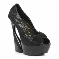 Ellie Shoes 5 Curvacious Pump With Lace & Bow