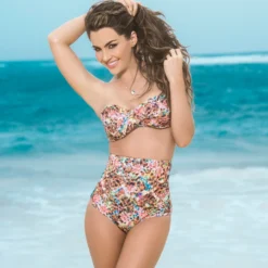 Espiral SWIMWEAR Spring Print Twist Bandeau Bikini