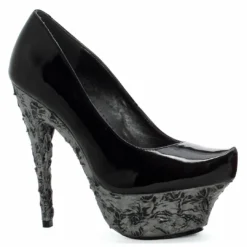 Ellie Shoes 6 Heel Pump Lava Textured Platform