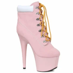 Ellie Shoes 7 Heel Lace Up Ankle Boots