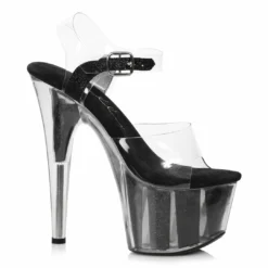 Ellie Shoes 7 Pointed Stiletto Sandal W/Glitter In Platform
