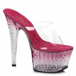 Ellie Shoes 7 Inch Mule With Glitter Dots