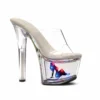 Ellie Shoes 7 Pointed Stiletto W/Light Up Truckgirl Mule