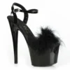 Ellie Shoes 7 Platform Sandal With Marabou 1 Ellie Shoes 7 Platform Sandal With Marabou
