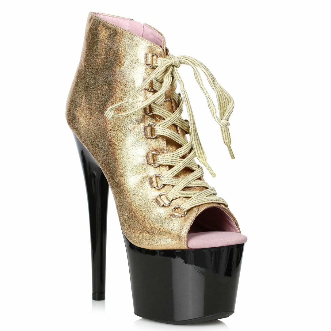 Ellie Shoes 7 Peeptoe Shimmer Bootie 3 Ellie Shoes 7 Peeptoe Shimmer Bootie