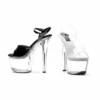 Ellie Shoes 7 Heel Clear Bottom Sandal 1 Ellie Shoes 7 Heel Clear Bottom Sandal