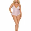 Elegant Moments Lilac Teddy Plus Size Lingerie