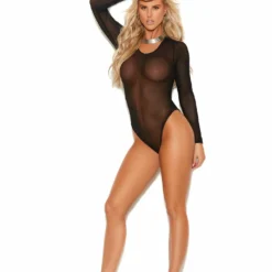 Elegant Moments LINGERIE Black Teddy