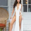 Espiral Ivory Cover Up Beach Dress