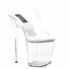 Ellie Shoes 8 Heel Clear Mule W Strap