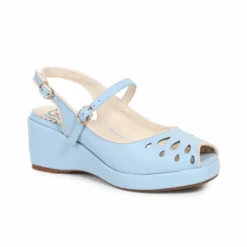 Ellie Shoes Peep Toe Sling Back Wedge