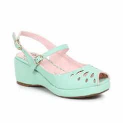 Ellie Shoes Peep Toe Sling Back Wedge