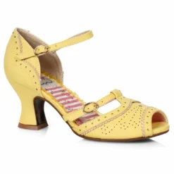 Ellie Shoes Two Toned T-Strap Peep Toe Shoe