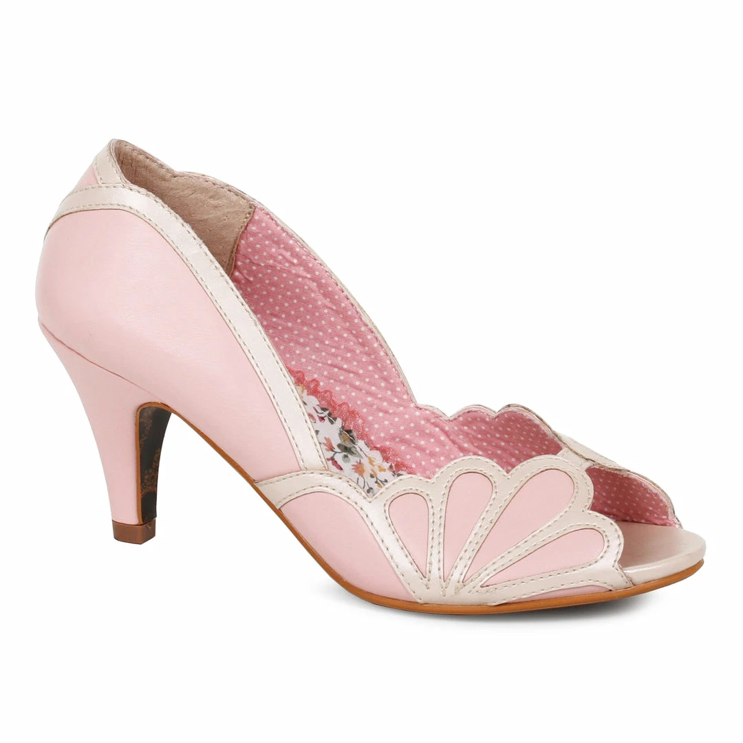 Ellie Shoes Metallic Detailing Peep Toe Heel 3 Ellie Shoes Metallic Detailing Peep Toe Heel