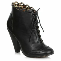 Ellie Shoes 4 Retro Bootie With Laces