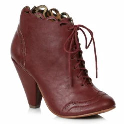 Ellie Shoes 4 Retro Bootie With Laces