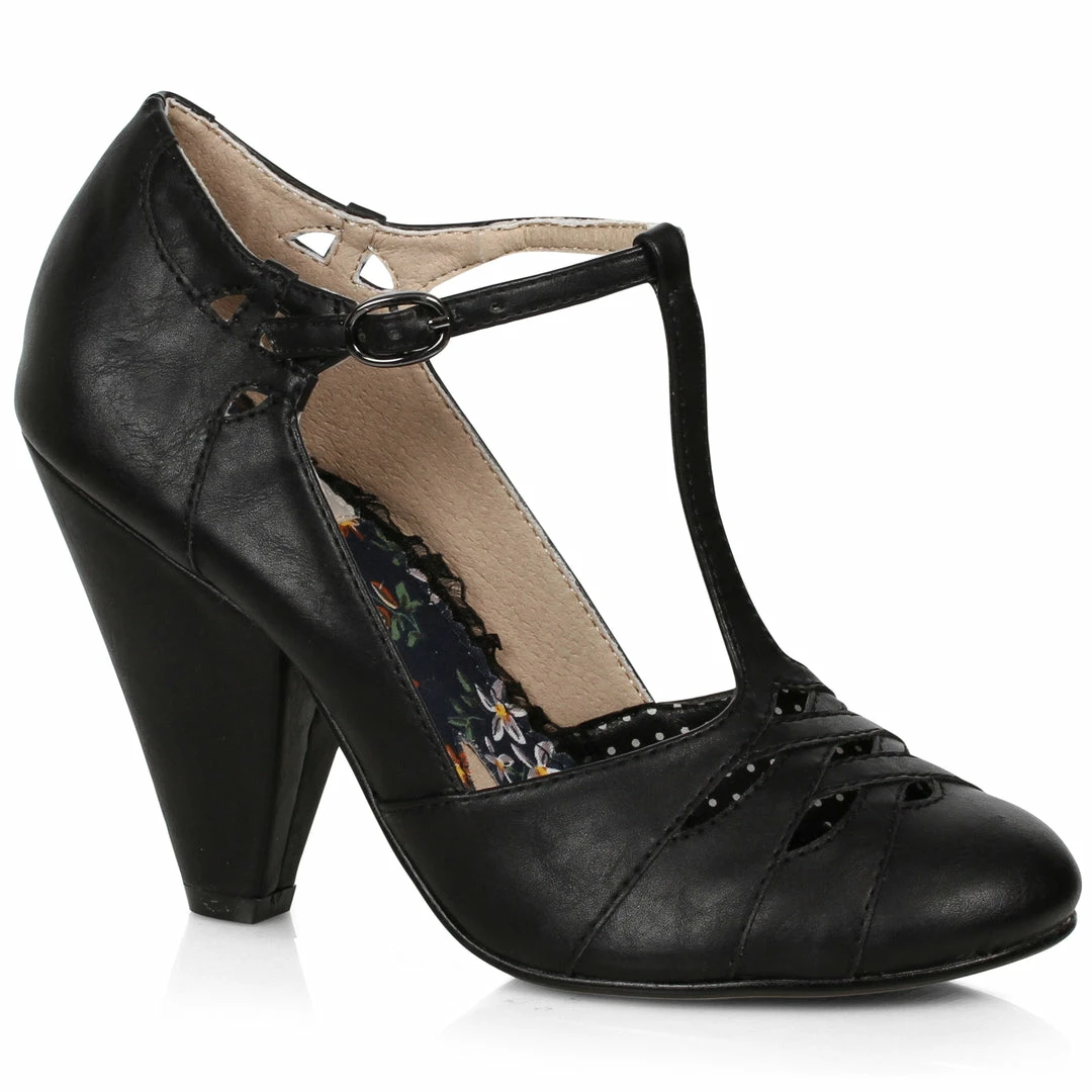 Ellie Shoes 4 T-STRAP PUMP WITH CUT OUTS 3 Ellie Shoes 4 T-STRAP PUMP WITH CUT OUTS