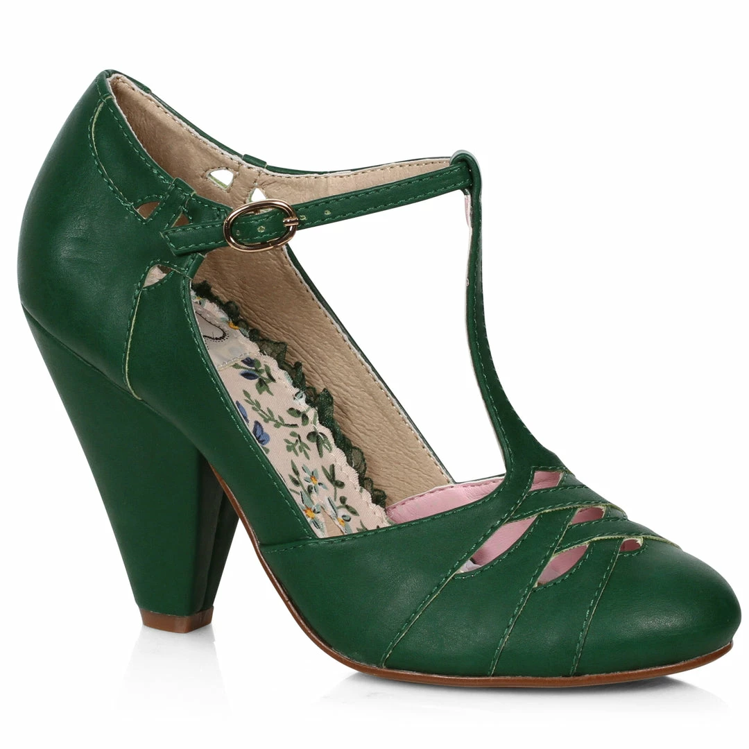 Ellie Shoes 4 T-STRAP PUMP WITH CUT OUTS 5 Ellie Shoes 4 T-STRAP PUMP WITH CUT OUTS