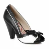 Ellie Shoes 4 Peep Toe Shoe With Bow And Scalloped Detail