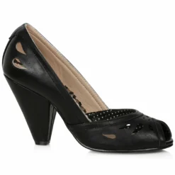 Ellie Shoes 4 OPEN TOE PUMP WITH CUT OUTS