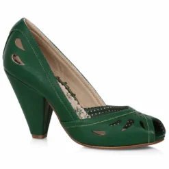 Ellie Shoes 4 OPEN TOE PUMP WITH CUT OUTS