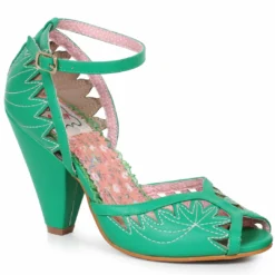 Ellie Shoes 4 Open Toe Stitching Detail Ankle Strap Heel