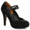Ellie Shoes Double Strap Suede Maryjane