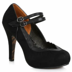 Ellie Shoes Double Strap Suede Maryjane