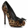 Ellie Shoes Leopard Pump With Bow