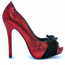 Ellie Shoes Tempest Glitter Pep Toe Pump