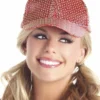 Be Wicked Sequin Baseball Hat - Red ACCESORIES