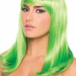 Be Wicked Rave Accessories Hollywood Wig Green