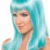 Be Wicked Rave Accessories Hollywood Wig Light Blue