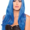 Be Wicked Rave Accessories Burlesque Wig Dark Blue