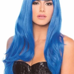 Be Wicked Rave Accessories Burlesque Wig Dark Blue