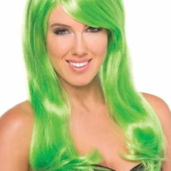 Be Wicked Rave Accessories Burlesque Wig Green