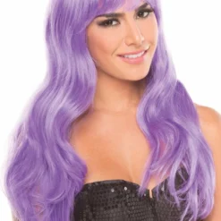 Be Wicked Rave Accessories Burlesque Wig Lavender