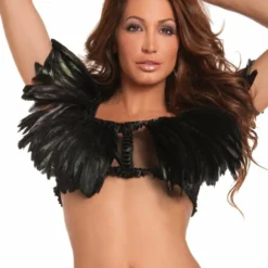Be Wicked Turkey Exotic Feathers Top