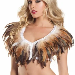 Be Wicked CLOTHING Turkey Exotic Feathers Top