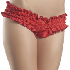 Be Wicked Mini Ruffled Shorts Red CLOTHING