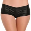 Be Wicked CLOTHING Cotton Lycra Booty Shorts Black