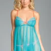 Be Wicked Sensual Affection Babydoll Light Blue LINGERIE
