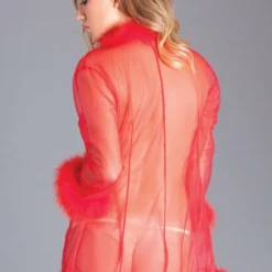 Be Wicked LINGERIE Bou Robe Red