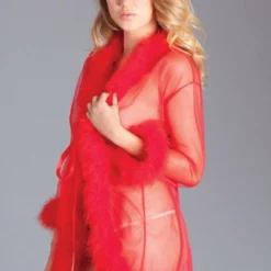 Be Wicked LINGERIE Bou Robe Red