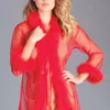 Be Wicked LINGERIE Bou Robe Red