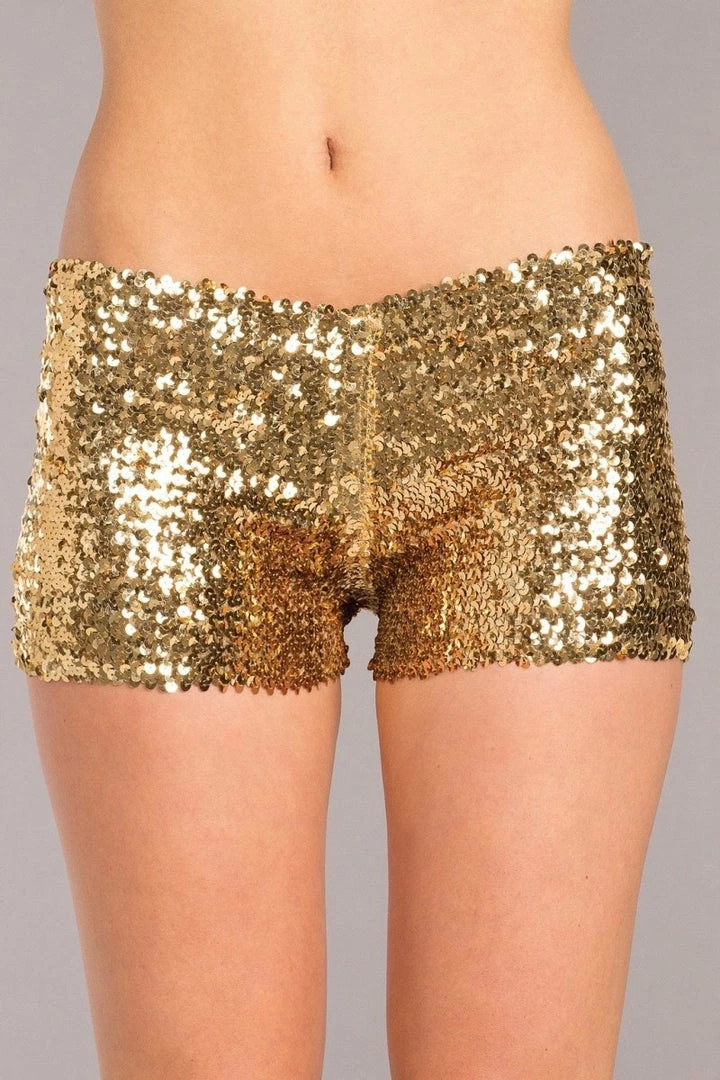 Be Wicked Sequin Booty Shorts Gold CLOTHING 3 Be Wicked Sequin Booty Shorts Gold CLOTHING