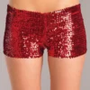 Be Wicked CLOTHING Sequin Booty Shorts Red 1 Be Wicked CLOTHING Sequin Booty Shorts Red