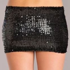 Be Wicked Sequin Skirt Black